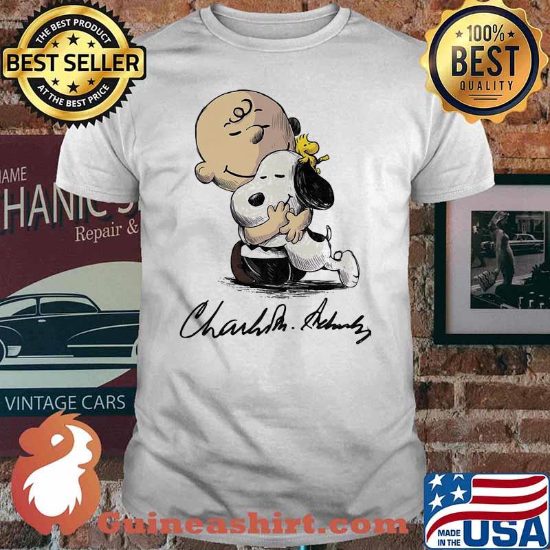 Charlie Hug Snoopy Signature Shirt