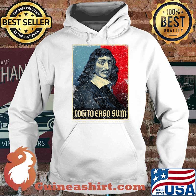 Cogito Ergo Sum René Descartes Principles Philosophy Vintage Shirt Hoodie