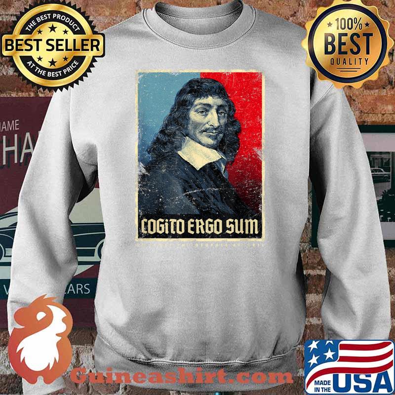 Cogito Ergo Sum René Descartes Principles Philosophy Vintage Shirt Sweater