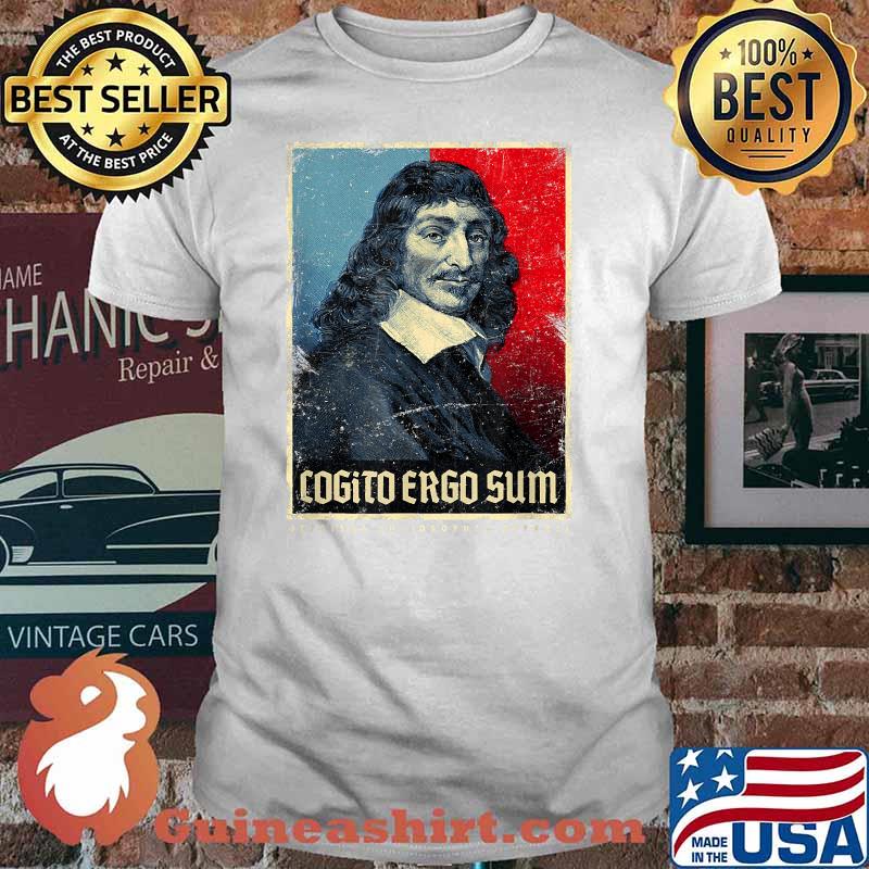 Cogito Ergo Sum Rene Descartes Principles Philosophy Vintage Shirt Guineashirt