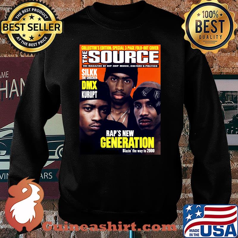 Collector Edition Special 3 Page Fold Out Cover The Source Silk The Shocker DMX Kurupt Rap’s New Generation Blazin The Way To To 2000 Shirt Sweater