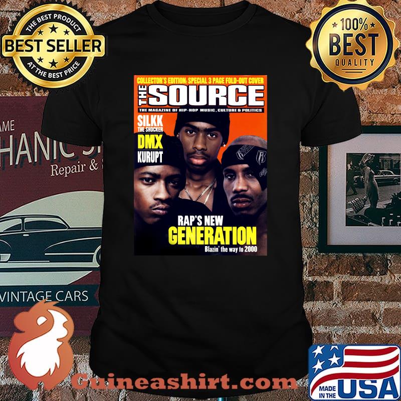 Collector Edition Special 3 Page Fold Out Cover The Source Silk The Shocker DMX Kurupt Rap’s New Generation Blazin The Way To To 2000 Shirt