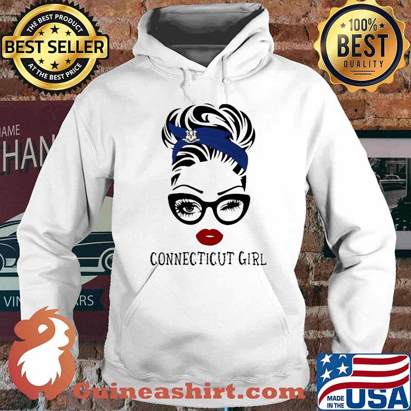 Connecticut Girl Wink Eye Shirt Hoodie