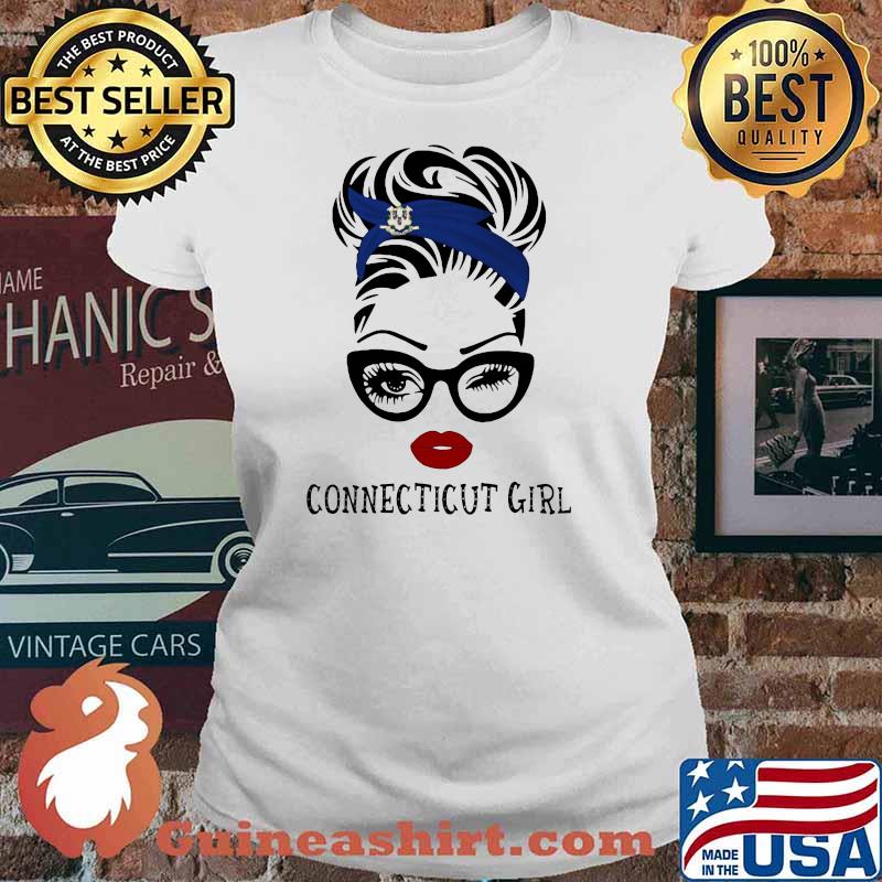 Connecticut Girl Wink Eye Shirt Ladies tee