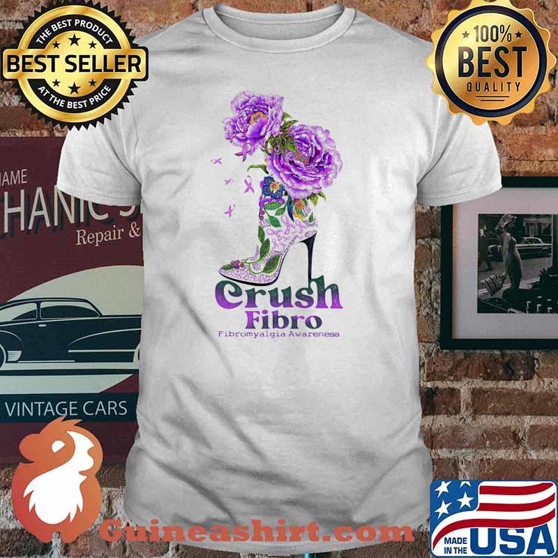 Crush Fibro Fibromyalgia Awareness Shoes Flower Shirt