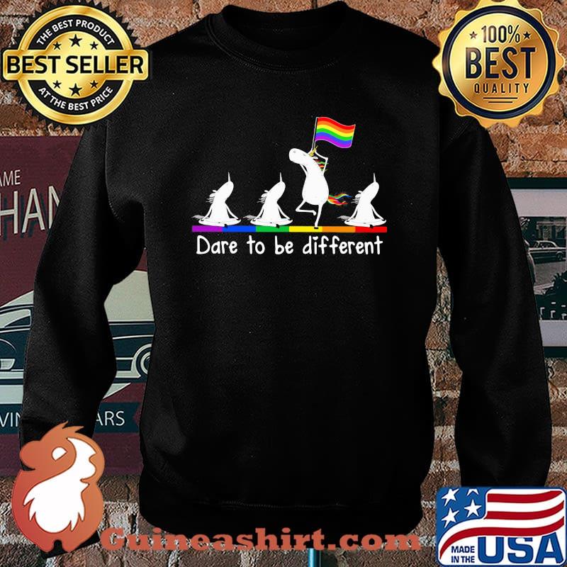 Dare To Be Different LGBT Unicorn Shirt Sweater