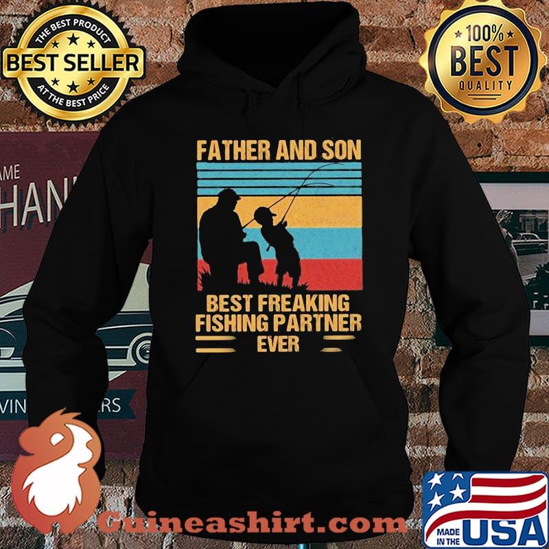 Father And Son Best Freaking Fishing Partner Ever Vintage Shirt Hoodie