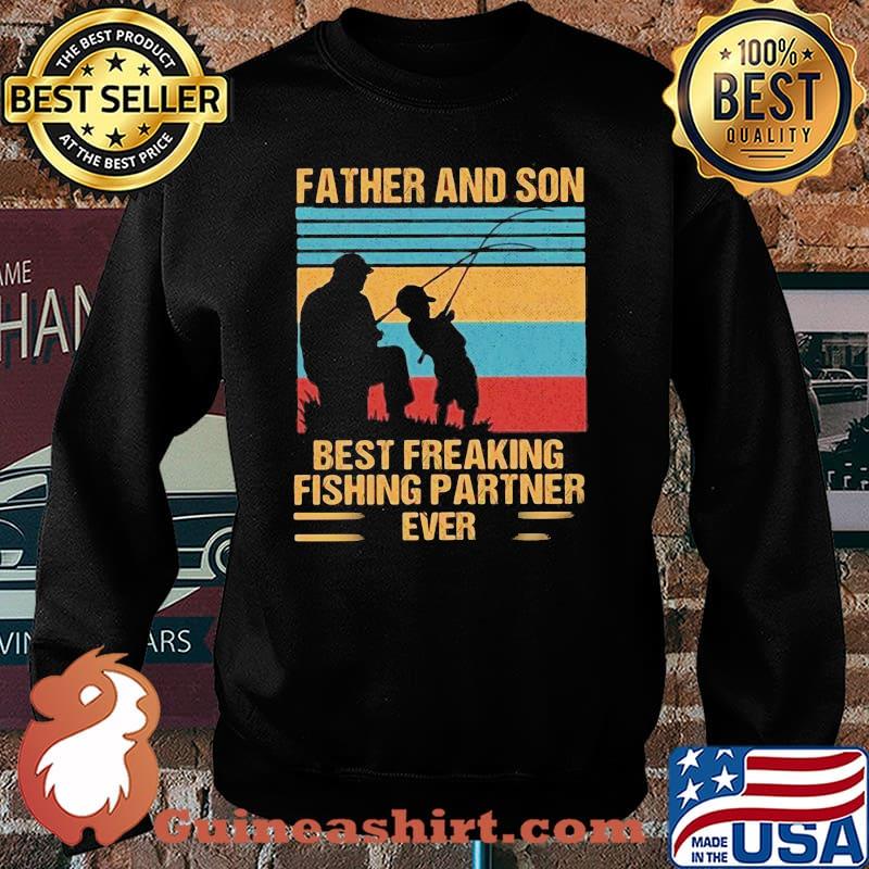 Father And Son Best Freaking Fishing Partner Ever Vintage Shirt Sweater