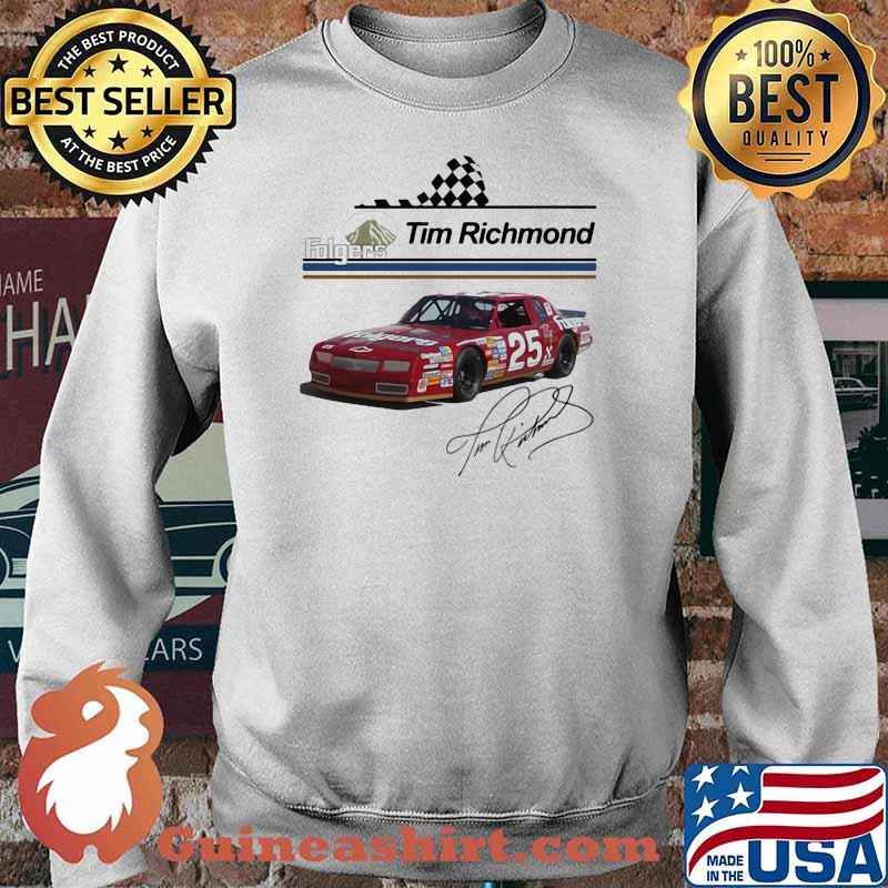 Folgers Tim Richmond Nascar Signature Shirt Sweater