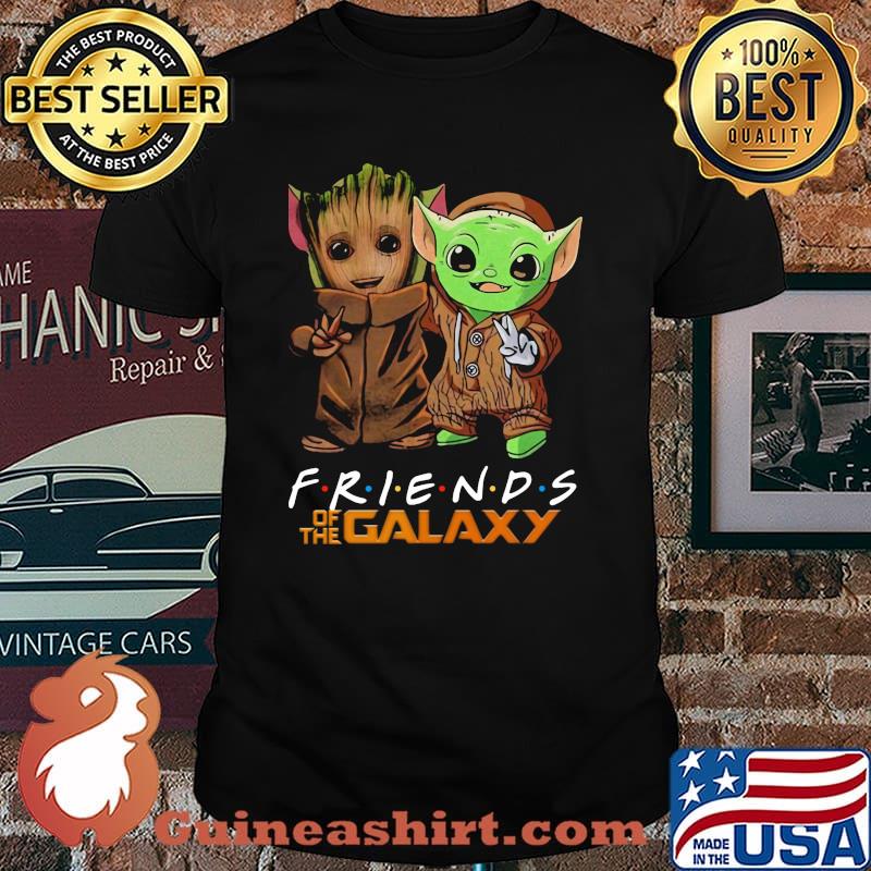 Friends Of The Galaxy Baby Groot And Baby Yoda Shirt