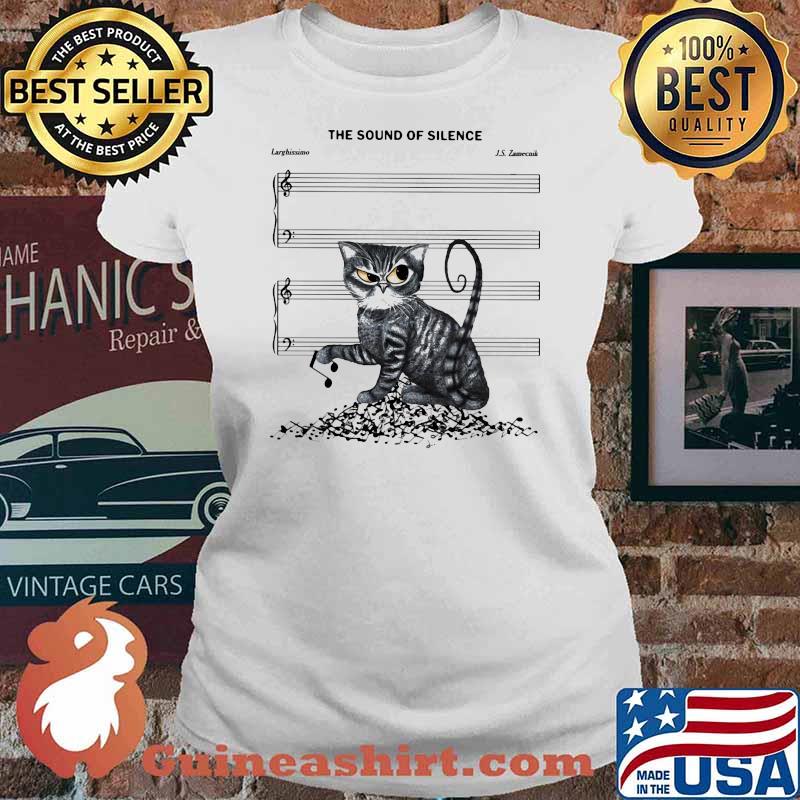 The Sound Of Silence Cat Shirt Ladies tee