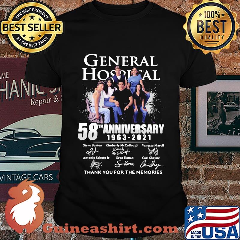 General Hospital 58th Anniversary 1963 2021 Thank You For The Memories Signature Shirt