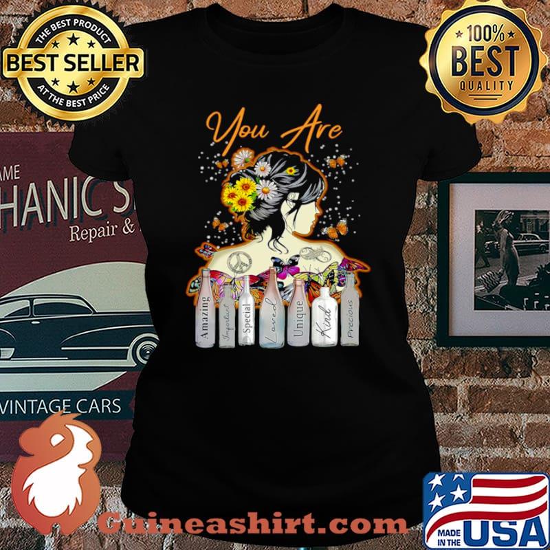 Girl Sunflower You Are Amazing Important Special Loved Unique Kind Precious T Laides tee