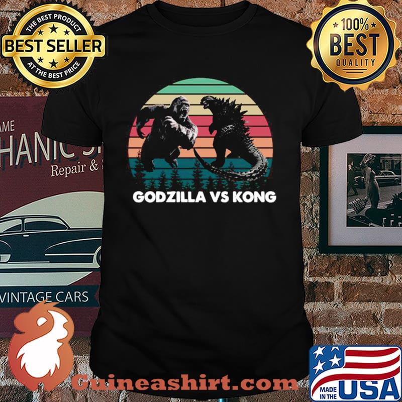 Godzilla vs Kong Shirt, Kaiju Godzilla Retro Kong Shirt Rodan Mothra Monster, Godzilla shirt