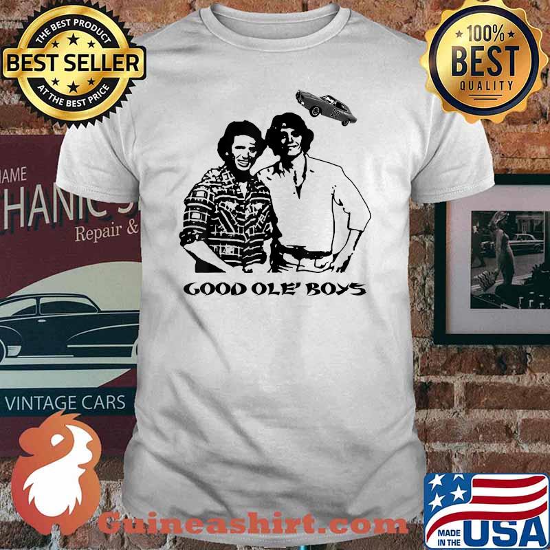 Good Ole Boys Black and White Dukes Of Hazzard Cars Vaporware For Fans Shirt