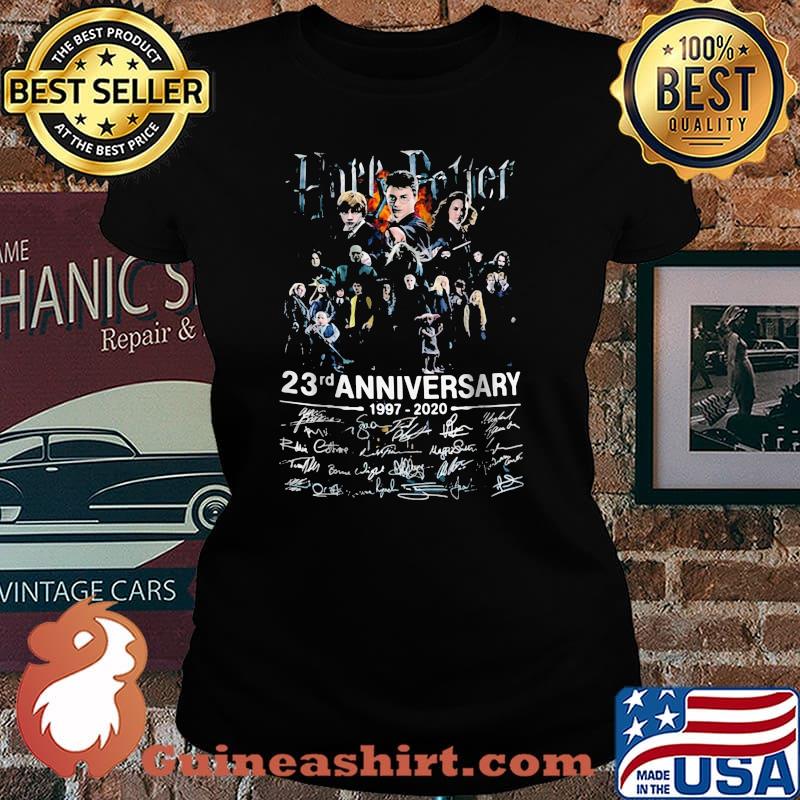 Harry Potter 23rd Anniversary 1997 2020 Thank You For The Memories Signature Shirt Laides tee