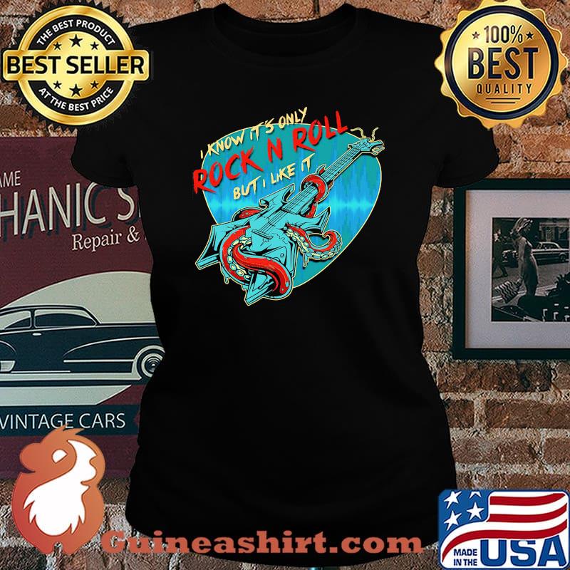 I Know It's Only Snake Guitar Shirt Laides tee