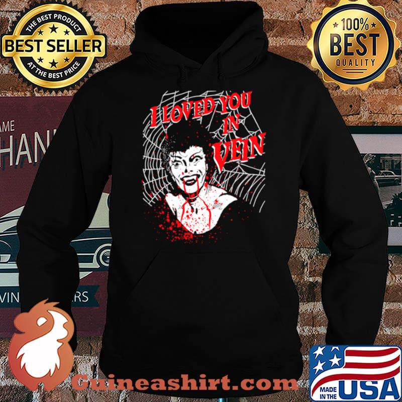 I Loved You In Vein Vampire Queen with Fangs and Spider Web Hoodie
