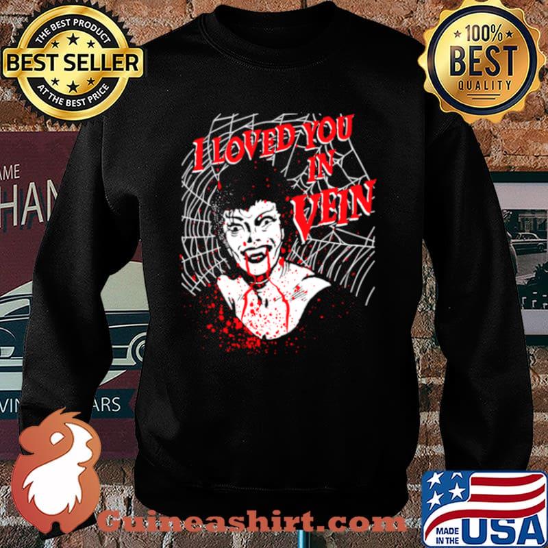 I Loved You In Vein Vampire Queen with Fangs and Spider Web Sweater
