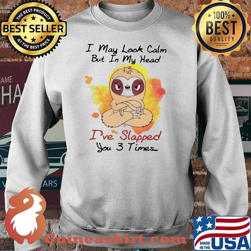I May Look Calm But In My Head I've Slapped You 3 Times Sloth Shirt Sweater