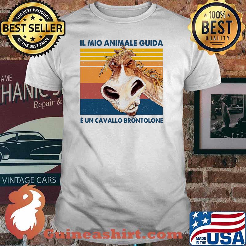 Il Mio Animale Guida E Un Cavallo Brontolone Vintage Shirt