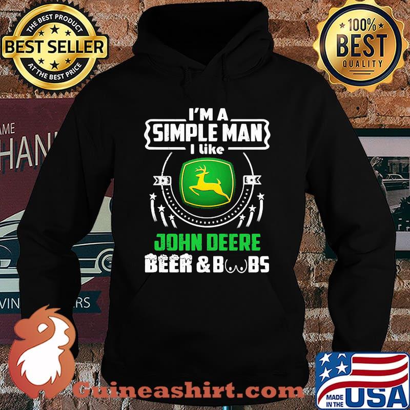 Im A Simple Man I Like John Deere Beer Boobs Shirt' Hoodie