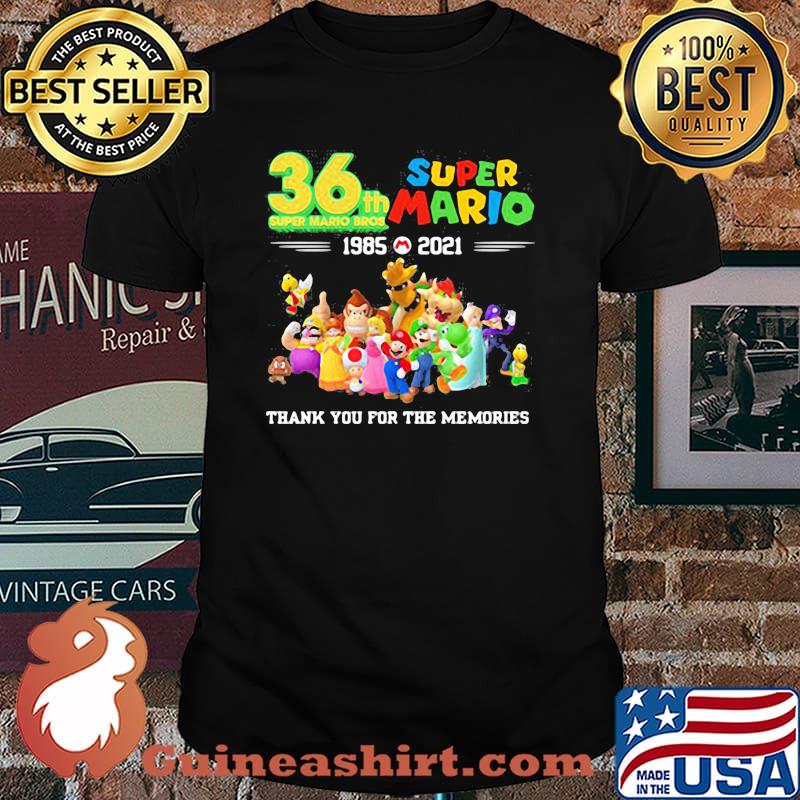 36 Th Super Mario Bros 1985 2021 Thank You For The Memories Shirt