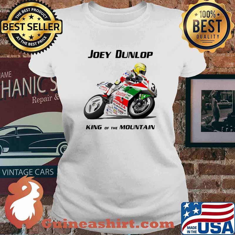 Joey Dunlop King Of The Mountain World Champion Motorcycle Shirt Ladies tee