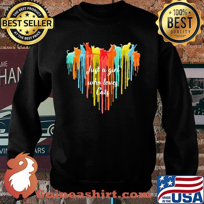 Just A Girl Who Loves Cats Watercolor Shirt Sweater