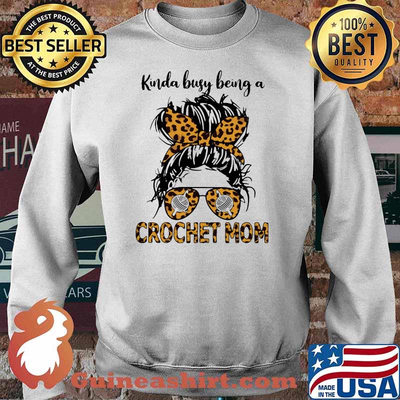 Kinda Busy Being A Crochet Mom Lepoard Sweater