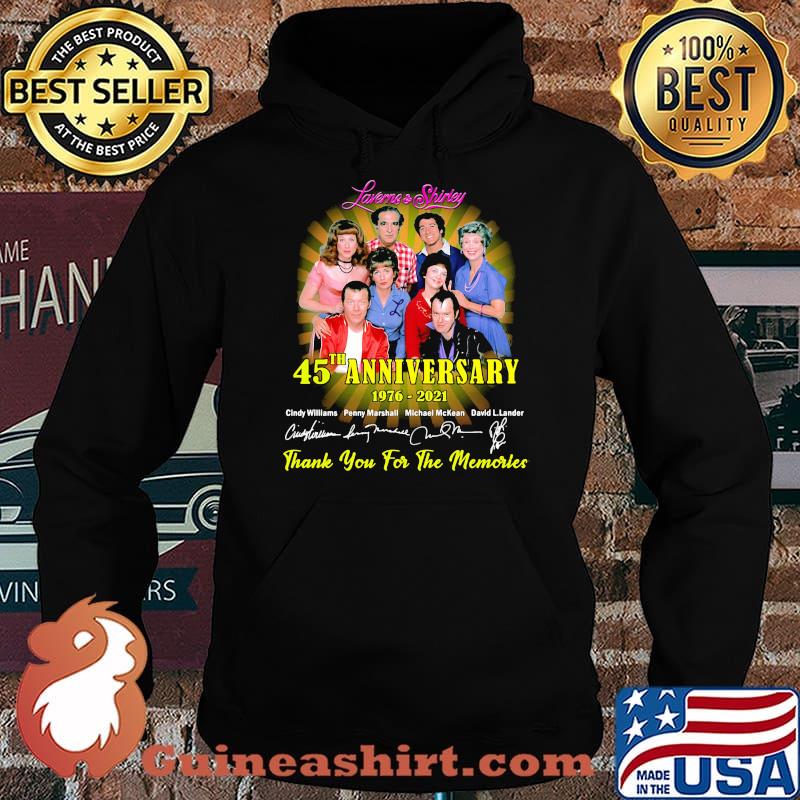 Laverme And Shirley 45th Anniversary 1976 2021 Thank You For The Memories Signature Shirt Hoodie