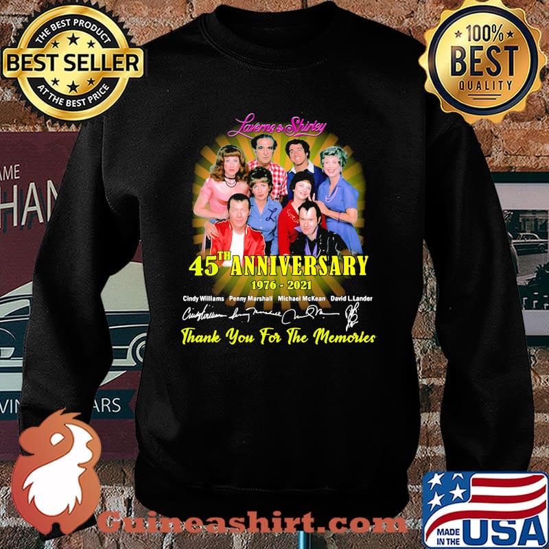 Laverme And Shirley 45th Anniversary 1976 2021 Thank You For The Memories Signature Shirt Sweater