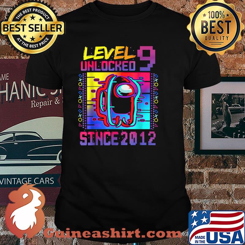 Level 9 Unclocked Since 2012 Among Us Video Game Shirt