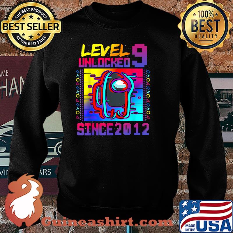 Level 9 Unlocked Among With Us 9th Birthday Since 2012 Shirt Sweater