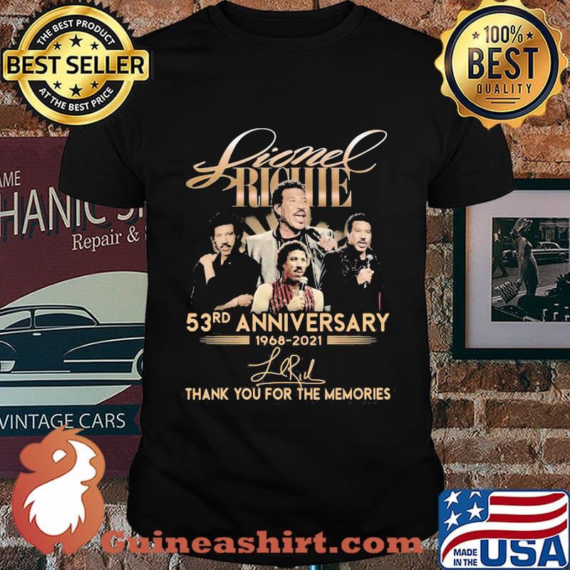 Lionel Richie 53rd Anniversary 1968 2021 Thank You For The Memories Signature Shirt