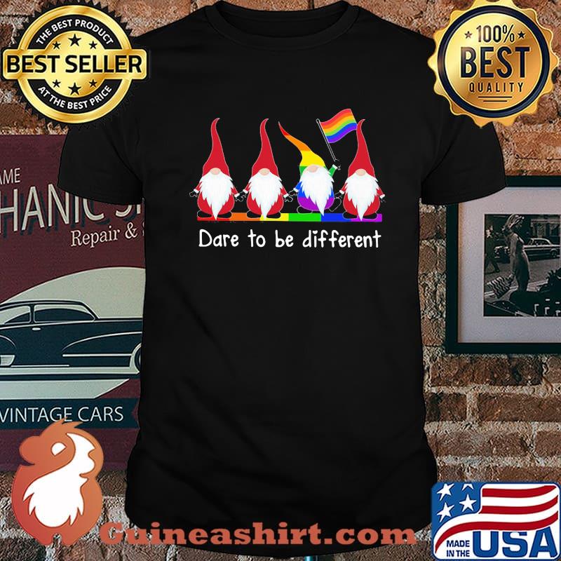Love Gnomes Dare To Be Different Drawf LGBT shirt