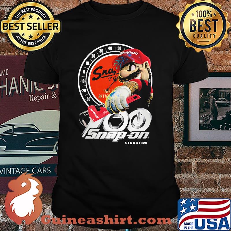 Mario Holding Snapon Since 1920 Logo Shirt