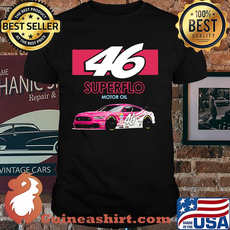 Mello Yello 46 Superflo Motor Oil Car Pink Shirt