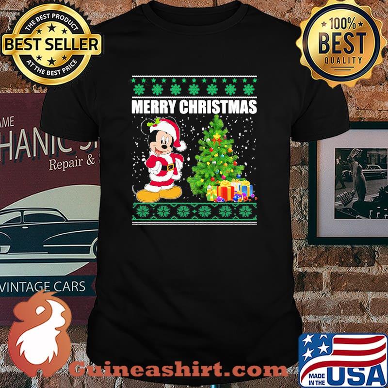 Merry Christmas Mickey Snow Shirt