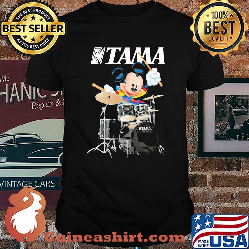 Mickey Drumming With Tama Logo Shirt
