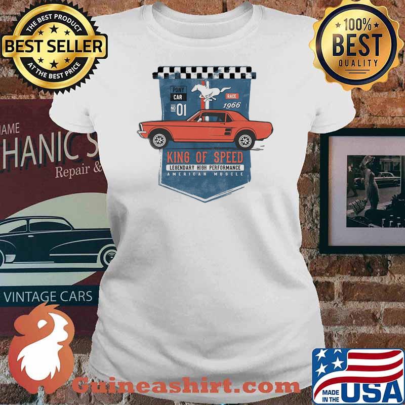 Mustang King Of Speed Legendary High Performance American Muscle Shirt Ladies tee