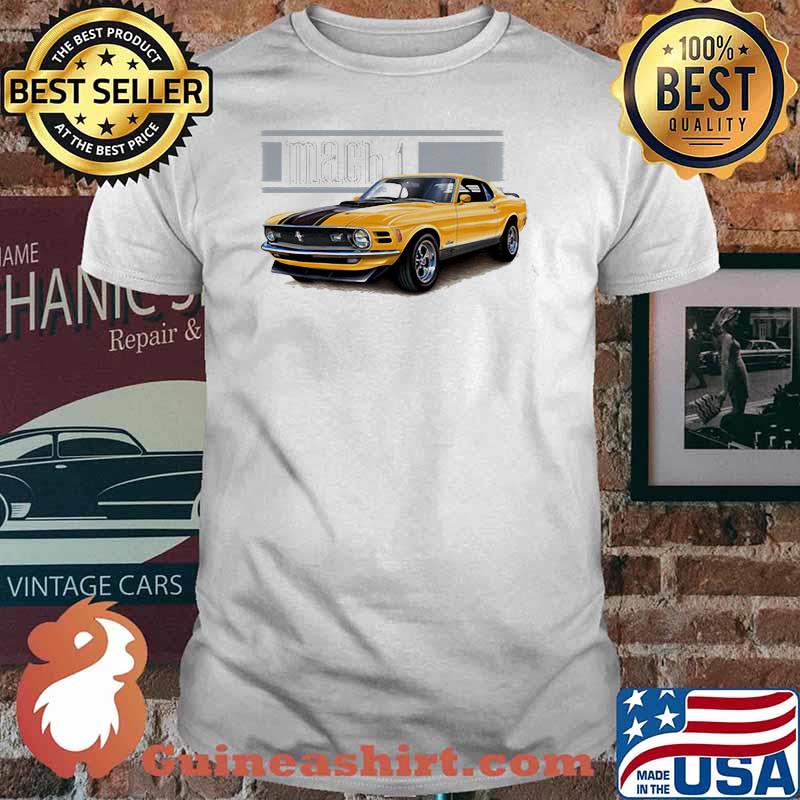 Mustang Mach 1 1970 In Grabber Orange Shirt
