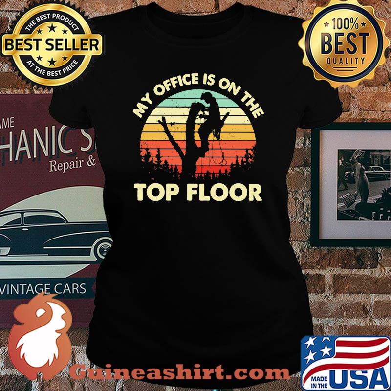 My Office Is On The Top Floor Welder Vintage Shirt Laides tee