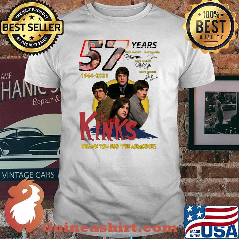 57 Years 1964 2021 The Kinks Thank You For The Memories Signature Shirt