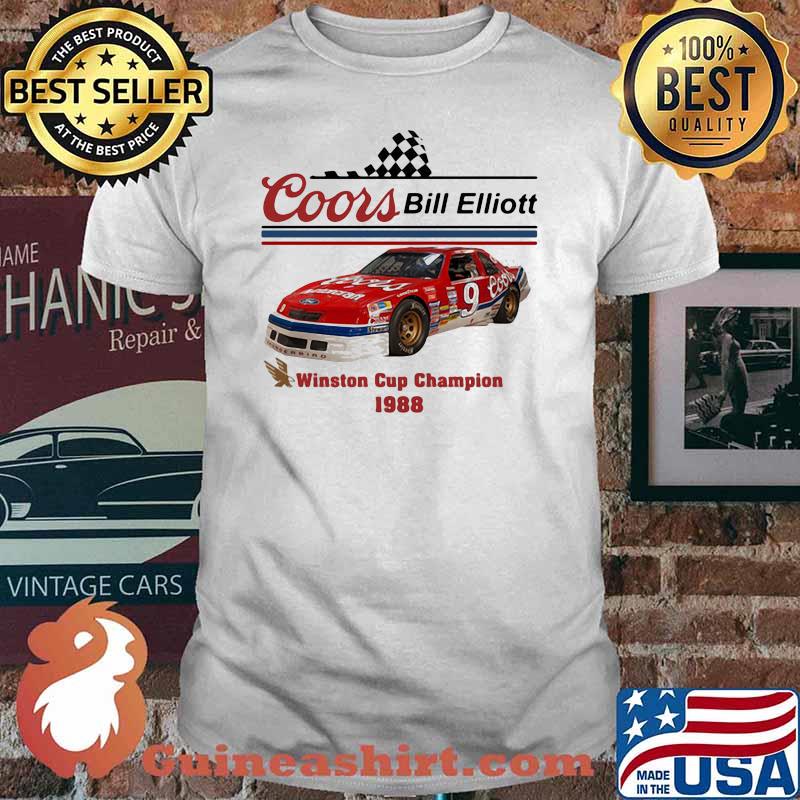 Nascar Coor Bill Elliott Winston Cup Champion 1988 Shirt