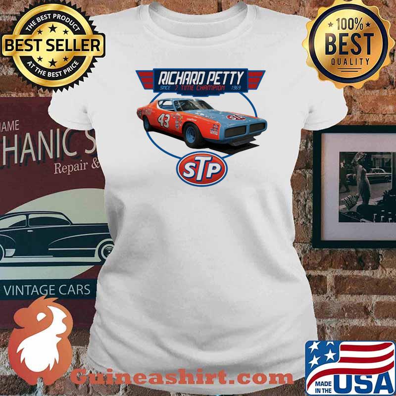 Nascar Richard Petty 7 Time Grand National Champion Signature Shirt Ladies tee