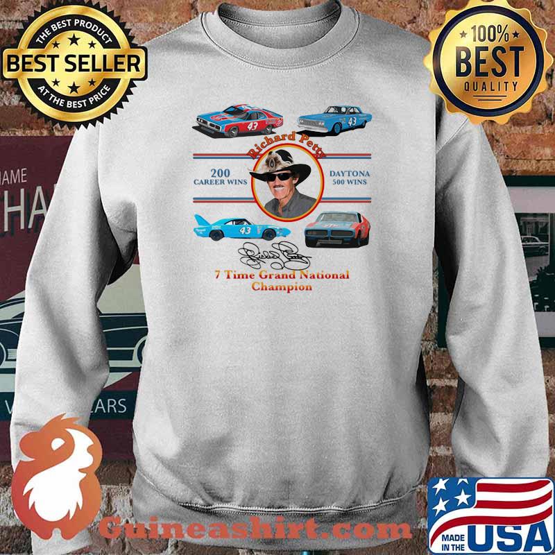 Nascar Richard Petty Time Grand National Champion Signature Shirt Sweater