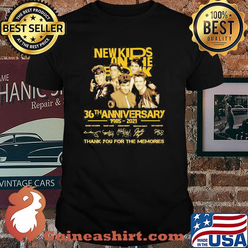 New Kids On The Block 36th Anniversary 1985 2021 Thank You For The Memories Signature Shirt