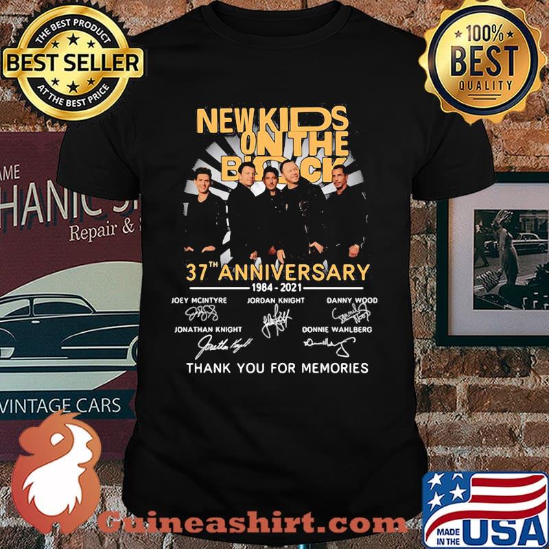 New Kids On The Block 37th Anniversary 1984 2021 Thank You For The Memories Signature Shirt