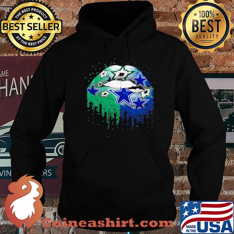 NFL dallas stars and dallas cowboys Lips logo Hoodie